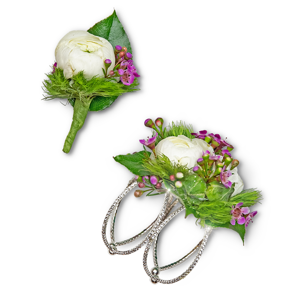 Intrinsic Corsage and Boutonniere Set