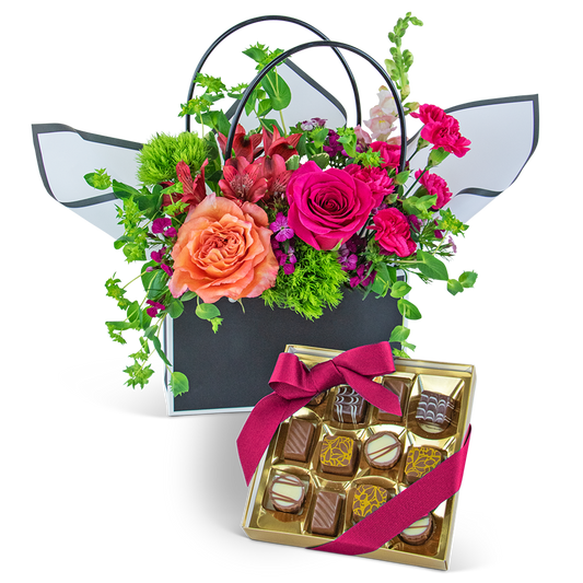 Love and Chocolate Blooming Tote Ensemble