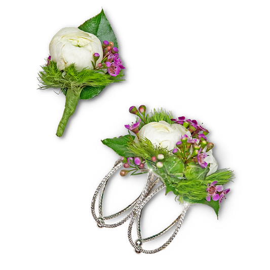 Intrinsic Corsage and Boutonniere Set